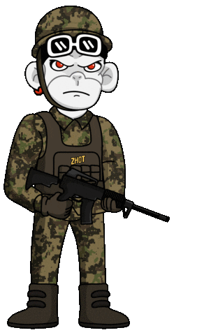 Soldier Army Sticker