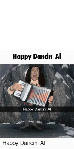 Happy Dancin' Al Yankovic Sticker