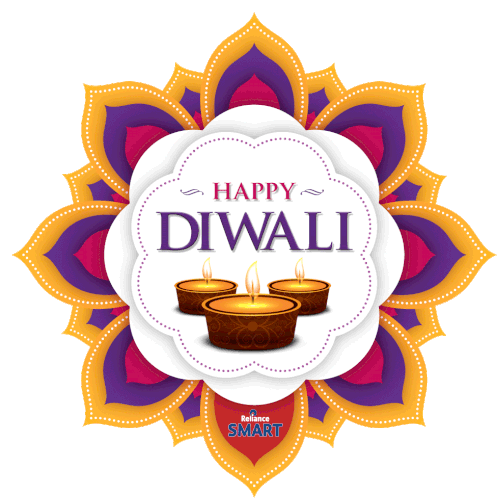 Happy Diwali with Reliance Smart Sticker