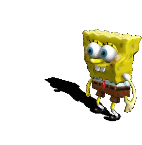Spongebob Derp Dance Animated Sticker