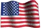 Waving United States Flag Sticker