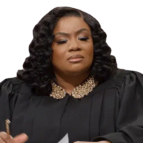 Patricia Williams Confused Judge Huh Expression