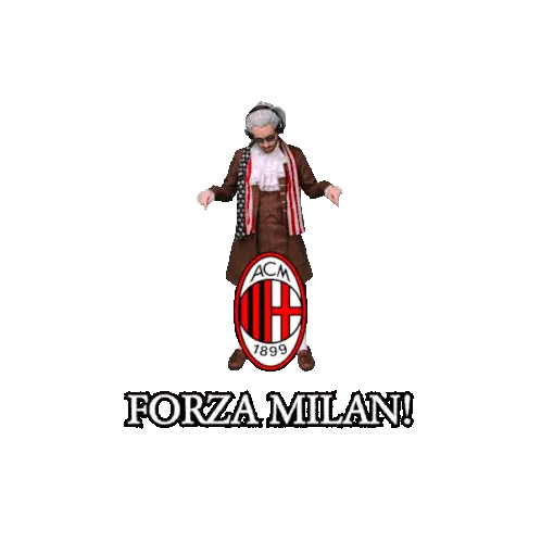 Benjammins Franklin Forza Milan Football Sticker
