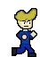 Daniel Running Pixel Art Animation