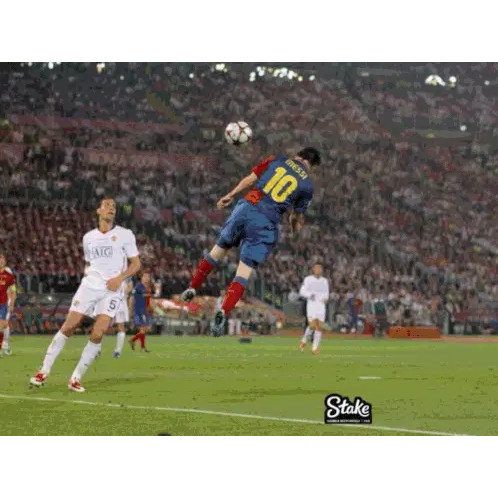 Lionel Messi Iconic Header Goal Sticker