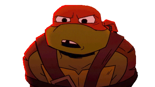 Raphael from TMNT Asks 'What?' with Missing Tooth