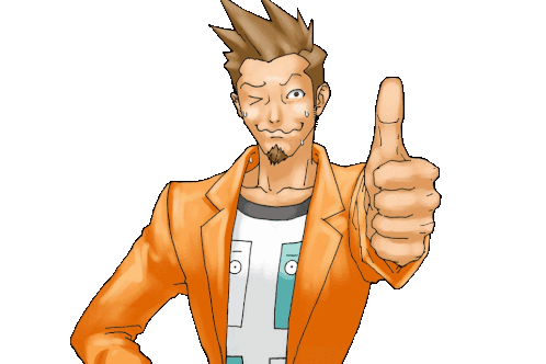 Larry Butz Winks and Gives a Thumbs Up Sticker