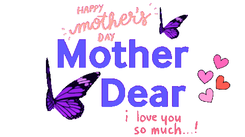Happy Mother's Day Mother Dear with Butterflies