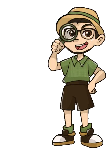 Daniel the Explorer with Magnifying Glass Sticker