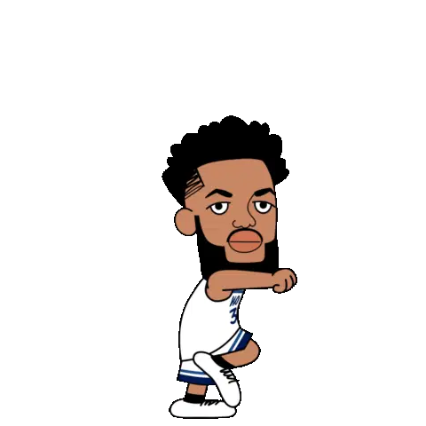 Karl-Anthony Towns Cartoon Basketball Sticker