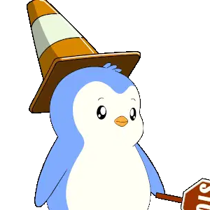 Penguin with Cone & Stop Sign: Stop the Cap!