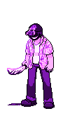 Habit Everymanhybrid Pixel Art Machete Sticker