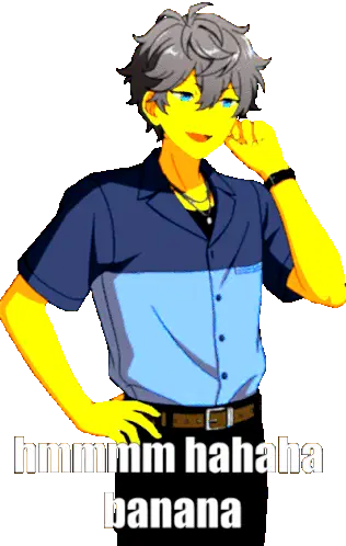 Izumi Sena Hmmm Hahaha Banana Sticker