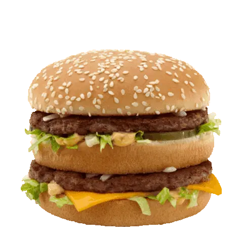 Big Mac Hamburger Sticker - McDonald's Classic