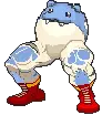 Spheal Pokemon Buff Legs Sticker