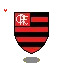 Flamengo Coração Pixel Art Sticker