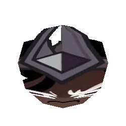Dark Cacao Cookie Silly Head Sticker