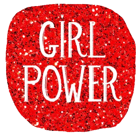 Girl Power Glitter Sticker