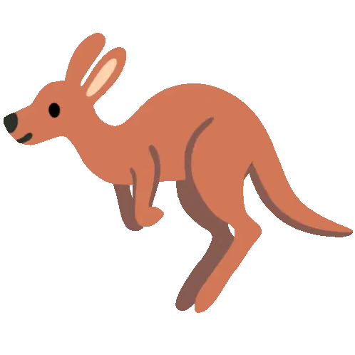 Jumping Kangaroo Sigbin Sticker