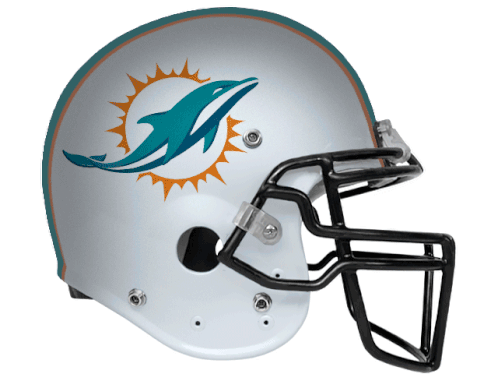 Dolphins NFL Football Helmet
