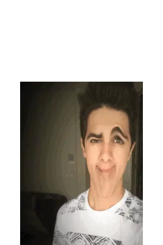Brent Rivera Funny Face Bounce Sticker