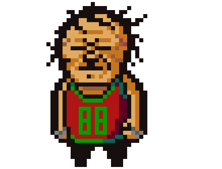 Arnold Shpitz Punch Pixel Art Sticker