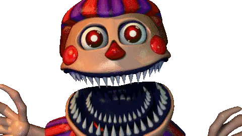 Nightmare BB Jumpscare FNaF Sticker