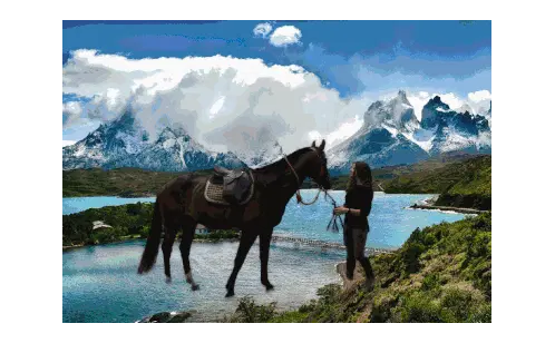 Flavie and Horse Adventure Sticker