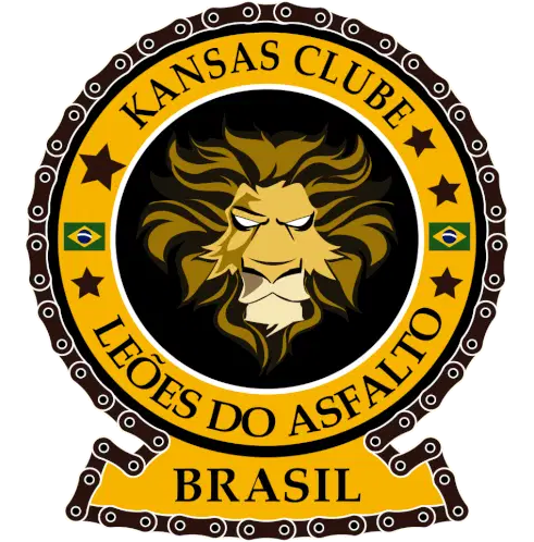 Kansas Leões do Asfalto Brasil MC Logo Sticker