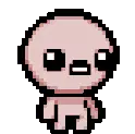 Isaac Bailando Pixel Art Sticker