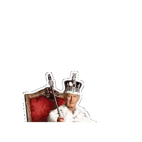 King Charles III on Throne - Canadian Monarchy