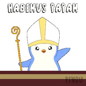 Pengu Pudgy Penguin Pope: Habemus Papam