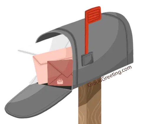 Mailbox with Hearts - GroupGreeting Love Sticker