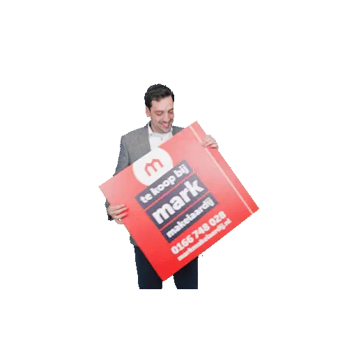 Mark Makelaardij Tholen: Man with For Sale Sign
