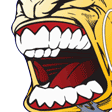 Letsgo Letsgoo Screaming Emote Sticker
