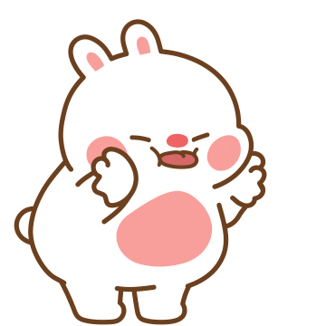 Lêu Lêu Lêu Teasing Cartoon Rabbit Sticker