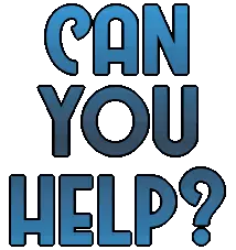 Can You Help? Glowtxt Animated Sticker