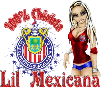 100% Chivista Lil Mexicana Chivas Fan Sticker