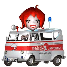 Roxy Driving Medatixx Ambulance Sticker