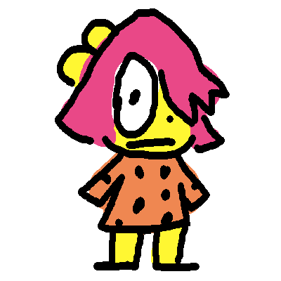AOTK Girl with Pink Hair & Polka Dots