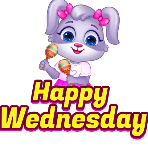 Happy Wednesday Bunny Maracas