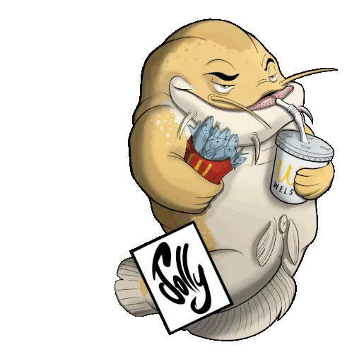 Big Fat Boy Catfish with Fries & Drink Sticker