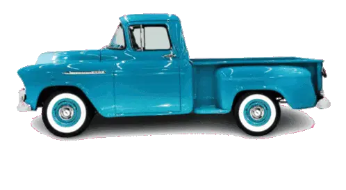 Classic Blue Chevrolet Pickup Truck