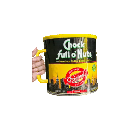 Chock full o'Nuts Coffee Can Mug Sticker