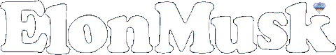 Elon Musk CEO Tesla Text Outline Sticker