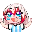 Koemi Cheering for Argentina with Flags