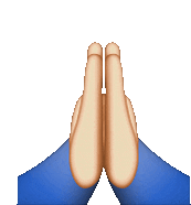 Emoji Hands Folded in Prayer