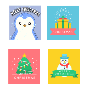 Merry Christmas Happy Holidays Sticker
