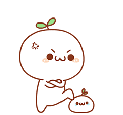 Angry Mochi Sibling Pout Sticker