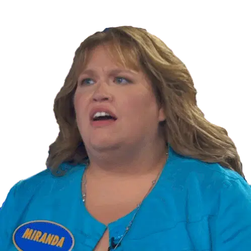 Miranda Confused Family Feud Sticker